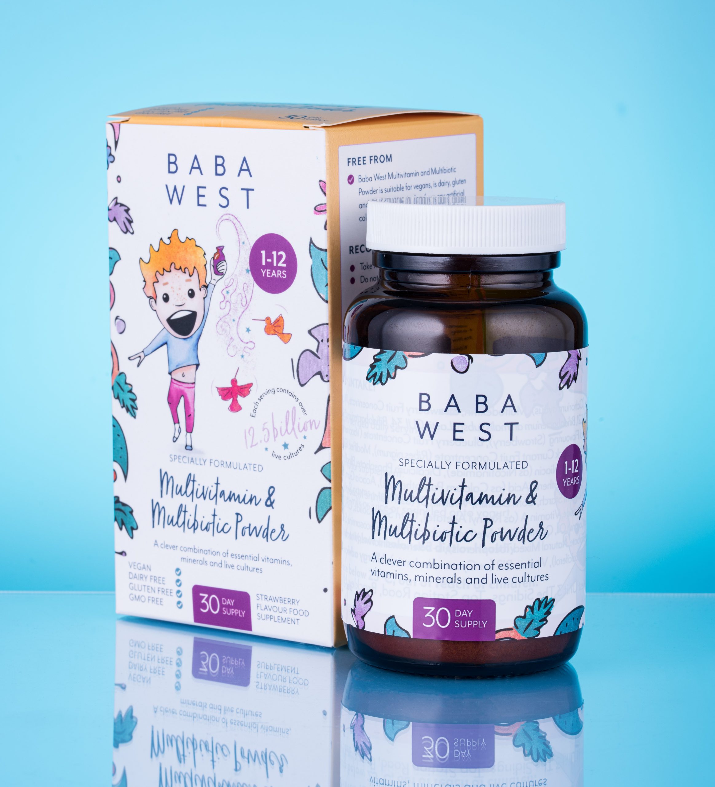 Baba West Multivitamin & Multibiotic Powder for age 1-12 years